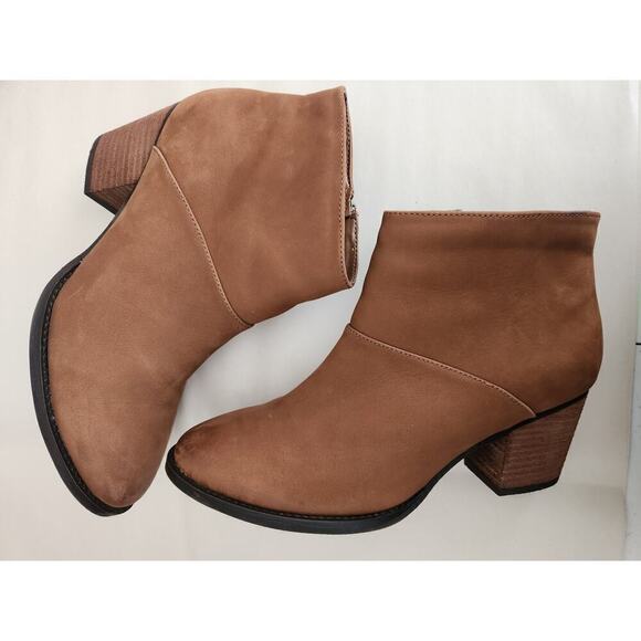 Blondo Nelli Waterproof Leather Ankle Boots Sz 9.5 factory distressing classic - Picture 4 of 10